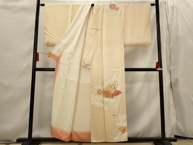 平和屋着物■訪問着 駒刺繍 花鼓文 金銀彩 正絹 逸品 AABI6530st