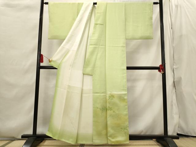 平和屋着物■豪華色留袖　枝葉文　暈し染め　正絹　逸品　AABI6531st