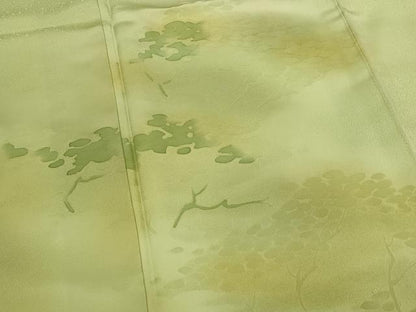 平和屋着物■豪華色留袖　枝葉文　暈し染め　正絹　逸品　AABI6531st