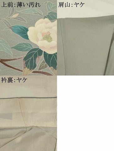 平和屋着物■訪問着 友禅 作家物 枝花文 正絹 逸品 AABI6534st