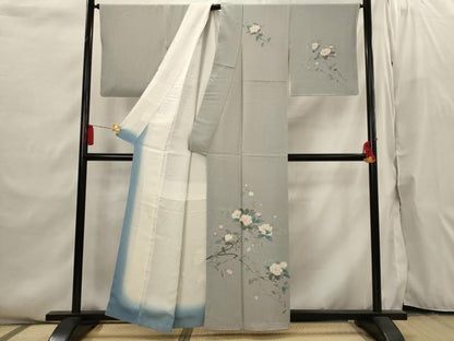 平和屋着物■訪問着 友禅 作家物 枝花文 正絹 逸品 AABI6534st