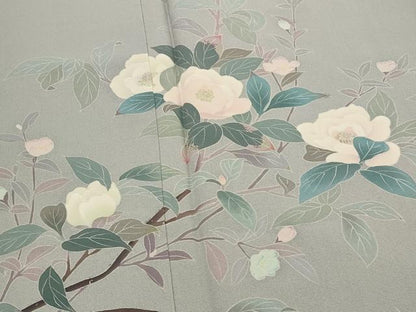 平和屋着物■訪問着 友禅 作家物 枝花文 正絹 逸品 AABI6534st
