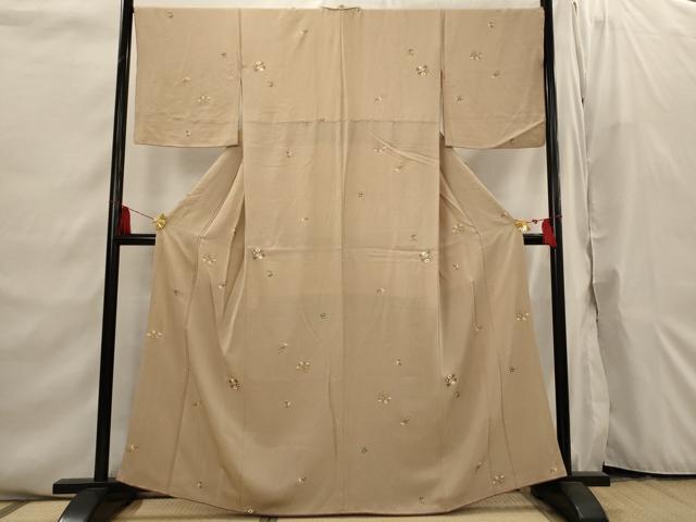 平和屋着物■上質な小紋　舞花文　金彩　正絹　逸品　AABI6538st