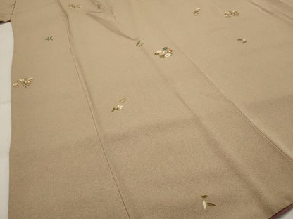 平和屋着物■上質な小紋　舞花文　金彩　正絹　逸品　AABI6538st