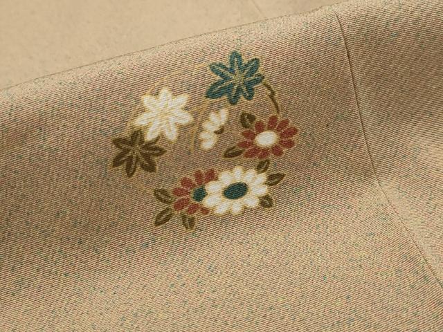 平和屋着物■上質な小紋　舞花文　金彩　正絹　逸品　AABI6538st