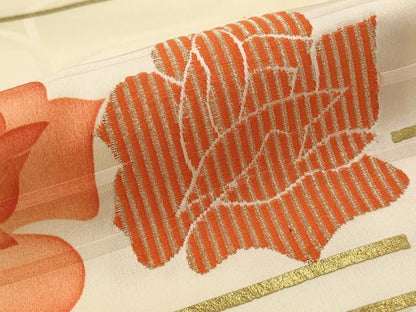 平和屋着物■訪問着　流水花文　暈し染め　金糸　金彩　正絹　逸品　AABI6542st