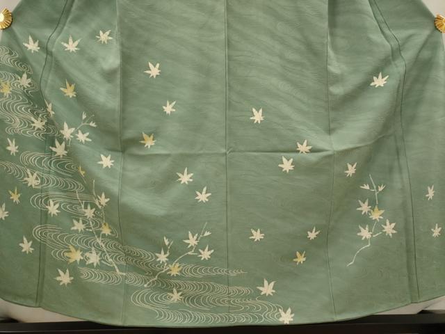 平和屋着物■訪問着　ろうけつ染め　竜田川　正絹　逸品　AABI6545st