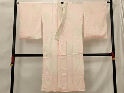 平和屋着物■長襦袢　無双仕立て　貝桶花地紋　暈し染め　正絹　逸品　AABI6552st
