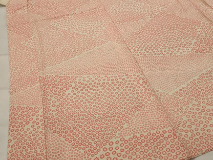 平和屋着物■長襦袢 無双仕立て 切り嵌め花文 正絹 逸品 AABI6554st