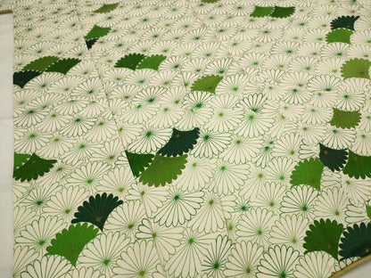 平和屋着物■上質な小紋 花青海波文 金彩 正絹 逸品 AABI6556st