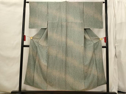 平和屋着物■上質な小紋 草花文 正絹 逸品 未使用 AABI6557st