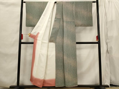 平和屋着物■上質な小紋 草花文 正絹 逸品 未使用 AABI6557st