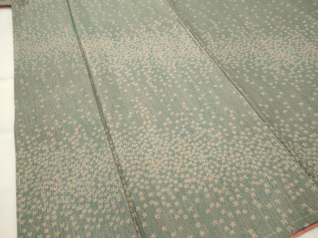 平和屋着物□上質な小紋 草花文 正絹 逸品 未使用 AABI6557st