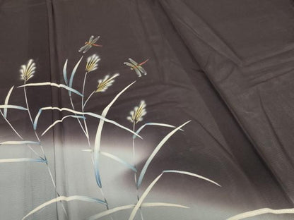 平和屋着物＊夏物 訪問着 絽 草花文 勝虫 暈し染め 正絹 逸品 AABI6561jd