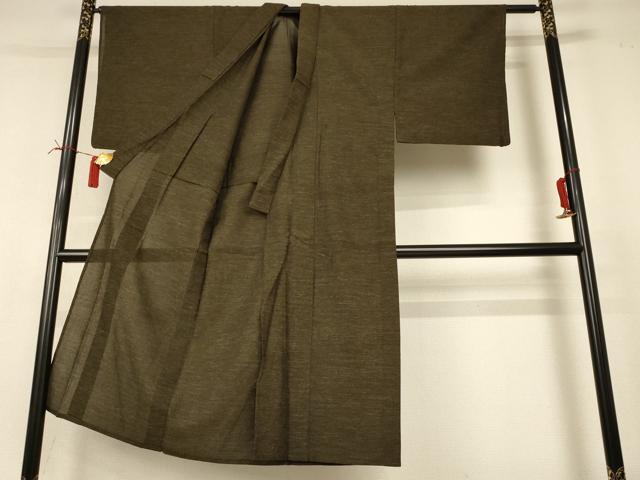 平和屋着物＊夏物 男性 小紋 紗 霞文 AABI6565jd