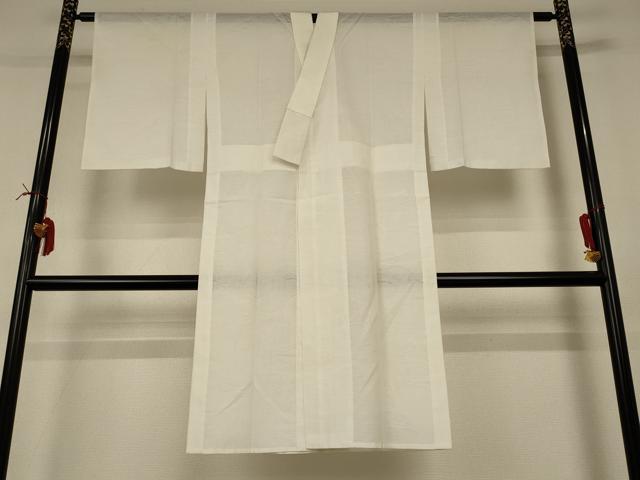 平和屋着物＊夏物 長襦袢 絽 草花紋紗 白色 正絹 逸品 AABI6569jd