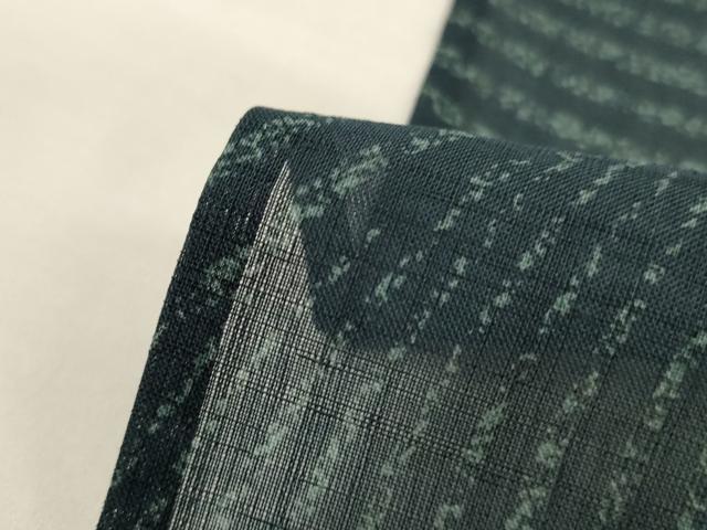 平和屋着物＊夏物　紗紬　幾何学文様　正絹　逸品　AABI6570jd