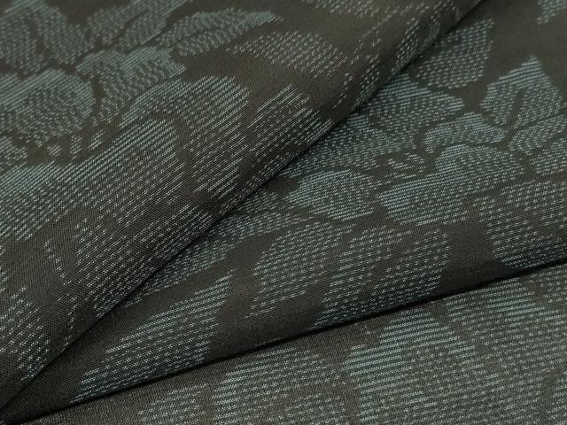 平和屋着物＊夏物　本場大島紬　夏大島　草花文　正絹　逸品　AABI6571jd