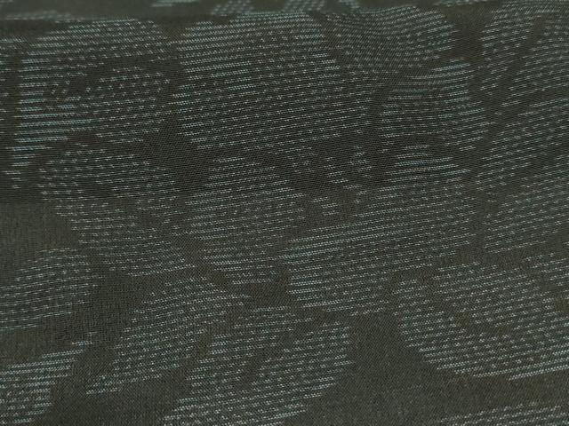 平和屋着物＊夏物　本場大島紬　夏大島　草花文　正絹　逸品　AABI6571jd