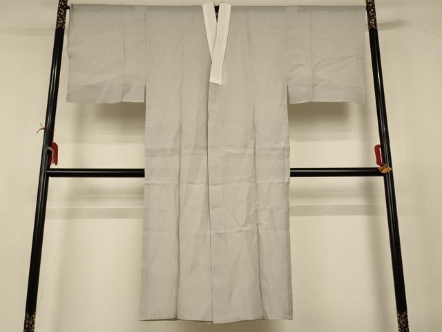 平和屋着物＊夏物　男性　長襦袢　紗　絹鼠色　麻　AABI6575jd