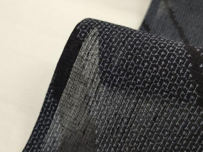 平和屋着物＊夏物 結城紬 夏結城 100亀甲 斜縞 正絹 逸品 AABI6582jd