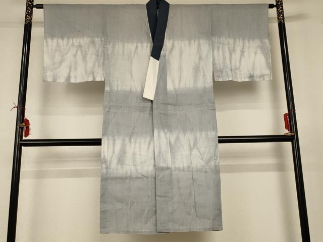 平和屋着物＊夏物 男性 長襦袢 横段文 麻 AABI6583jd