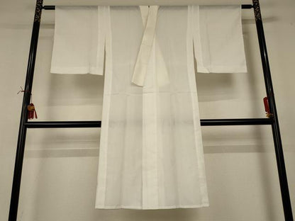 平和屋着物＊夏物 長襦袢 絽 象牙色 洗える着物 AABI6586jd
