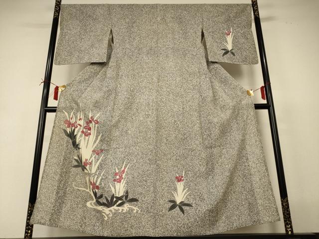 平和屋着物＊夏物 訪問着 絽 草花文 金彩 正絹 逸品 AABI6587jd