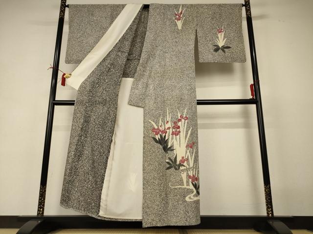 平和屋着物＊夏物 訪問着 絽 草花文 金彩 正絹 逸品 AABI6587jd