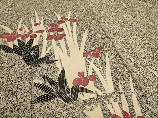 平和屋着物＊夏物 訪問着 絽 草花文 金彩 正絹 逸品 AABI6587jd
