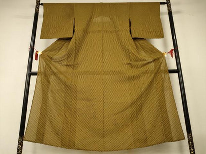 平和屋着物＊夏物 小紋 絽 青海波 正絹 逸品 AABI6592jd