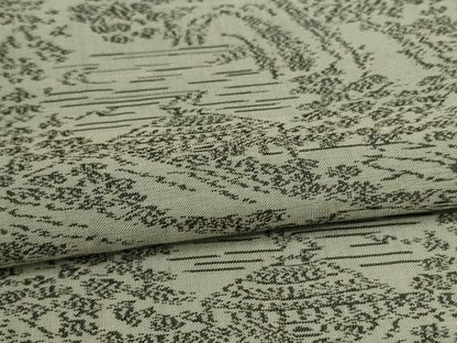 平和屋着物＊夏物 小紋 紗紬 風景文 正絹 逸品 AABI6599jd