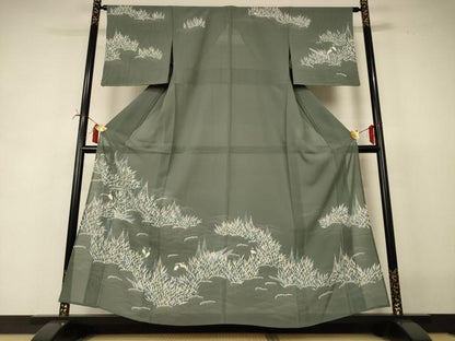 平和屋着物＊夏物 訪問着 絽 鷺 正絹 逸品 未使用 AABI6600jd