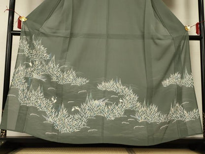 平和屋着物＊夏物 訪問着 絽 鷺 正絹 逸品 未使用 AABI6600jd