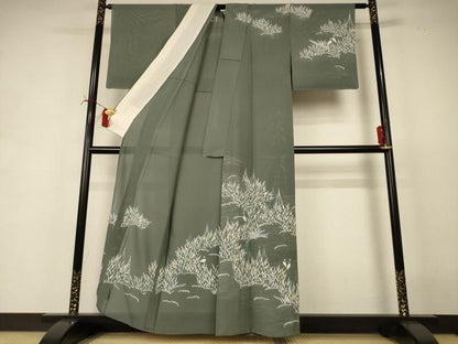 平和屋着物＊夏物 訪問着 絽 鷺 正絹 逸品 未使用 AABI6600jd