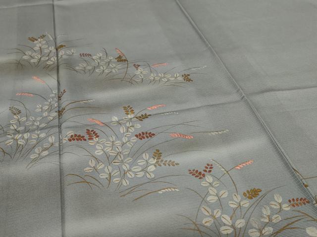 平和屋着物＊夏物 訪問着 絽 刺繍 萩 暈し染め 金彩 正絹 逸品 AABI6601jd