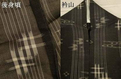 平和屋着物＊夏物 本場琉球絣 夏琉球 正絹 逸品 AABI6602jd