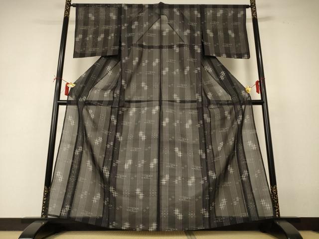 平和屋着物＊夏物 本場琉球絣 夏琉球 正絹 逸品 AABI6602jd