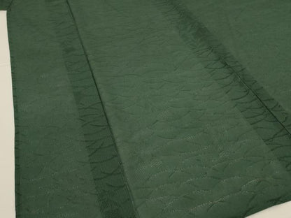 平和屋着物＊夏物 色無地 絽 芝花紋紗 木賊色 正絹 逸品 AABI6603jd