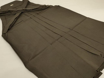 平和屋着物＊夏物 男性 行灯袴 縞 正絹 逸品 AABI6604jd