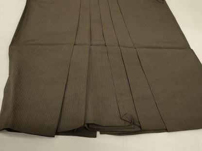 平和屋着物＊夏物 男性 行灯袴 縞 正絹 逸品 AABI6604jd