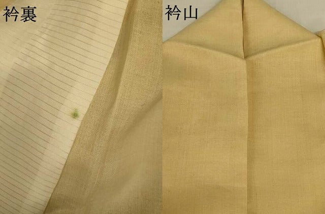 平和屋着物＊夏物 紗紬 枯色 正絹 逸品 AABI6612jd