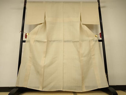平和屋着物＊夏物 紗紬 枯色 正絹 逸品 AABI6612jd