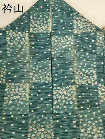 平和屋着物＊夏物　小紋　絽　市松文様　正絹　逸品　AABI6613jd