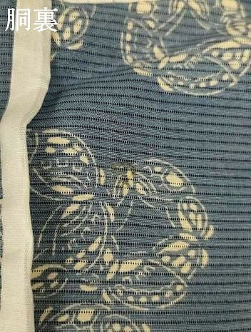 平和屋着物＊夏物 小紋 絽 蝶 正絹 逸品 AABI6620jd