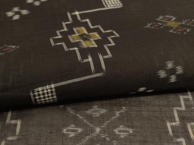平和屋着物＊夏物 本場琉球絣 夏琉球 正絹 逸品 AABI6624jd