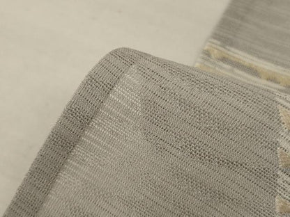 平和屋着物＊夏物　男性　訪問着　変わり絽　幾何学文様　キングサイズ　正絹　逸品　AABI6626jd