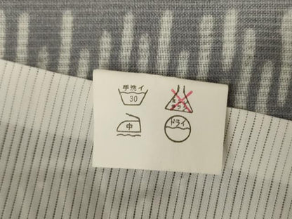平和屋着物＊夏物 小紋 紗 花間道 洗える着物 AABI6631jd