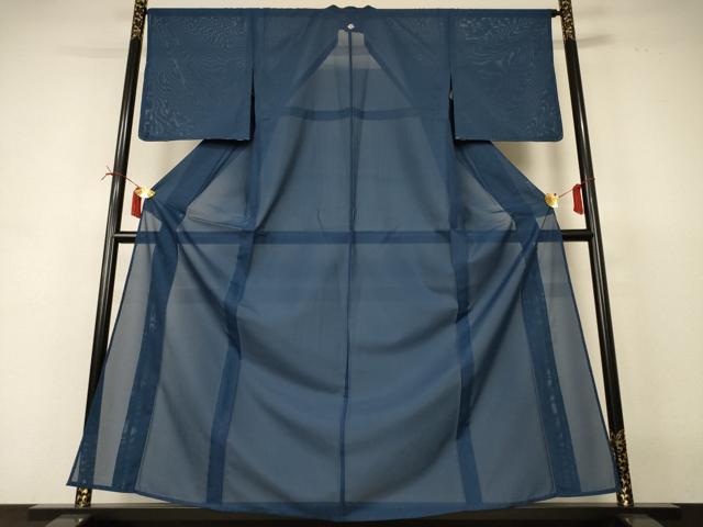 平和屋着物＊夏物 色無地 絽 褐返色 洗える着物 AABI6634jd