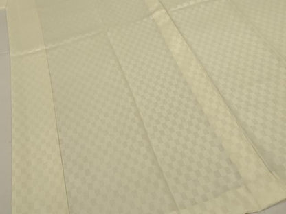 平和屋着物＊夏物 長襦袢 市松地紋 生成り色 正絹 逸品 AABI6636jd